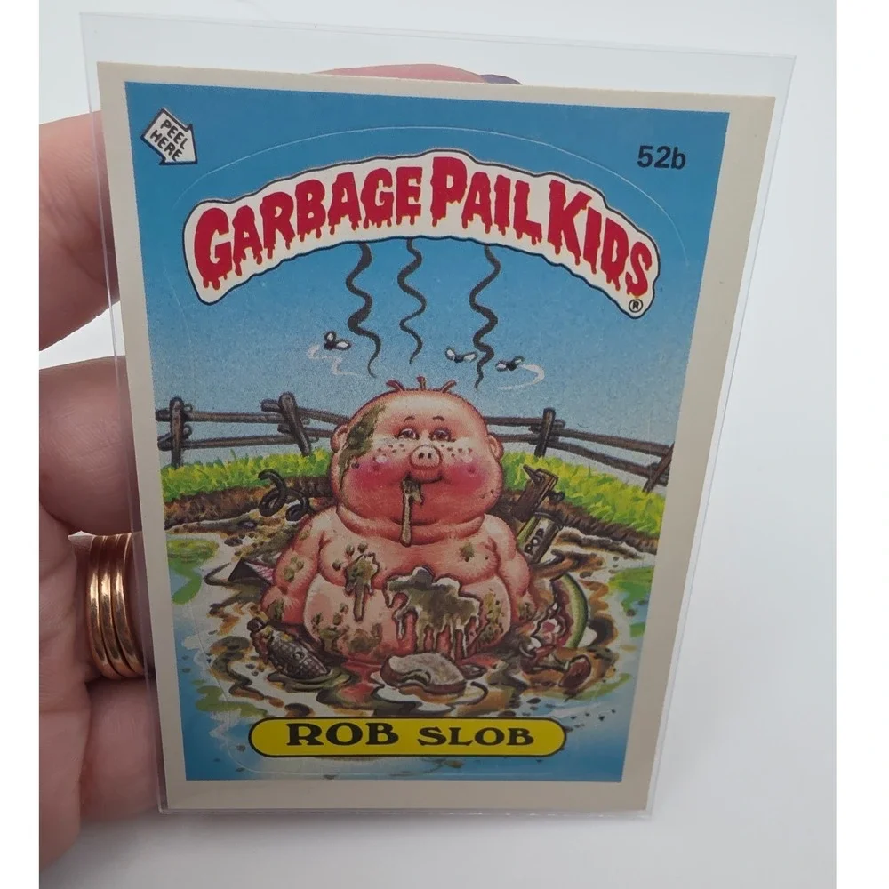 Topps Garbage Pail Kids OS2 Rob Slob 52b Multi Fair 1985 Series 2 Sticker Card